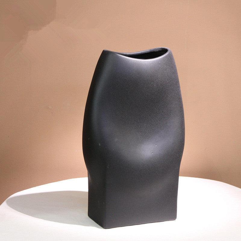 Nordic Ceramic Simple Frosted Creative Living Room Decoration Vase - Pacisia