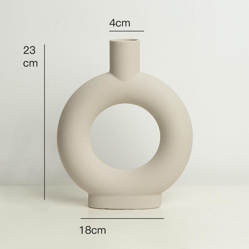 Nordic Ceramic Vase Home Decoration Decoration White Vegetarian - Pacisia