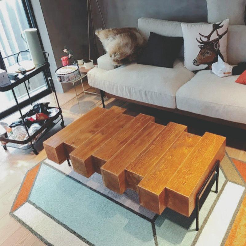 Nordic Coffee Table Solid Wood Creative Simple Living Room Table - Pacisia