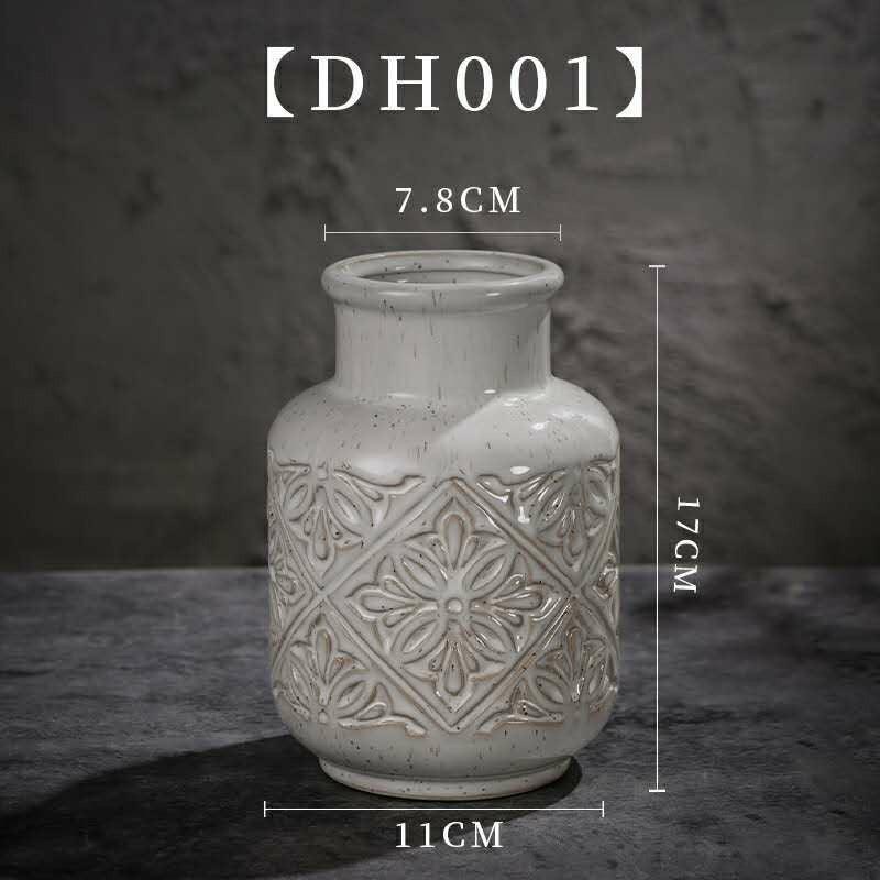 Nordic Creative Art Face Ceramic Vase Ornament - Pacisia