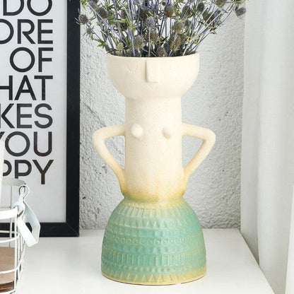 Nordic Creative Ceramic Vase Home European Decoration Living Room - Pacisia