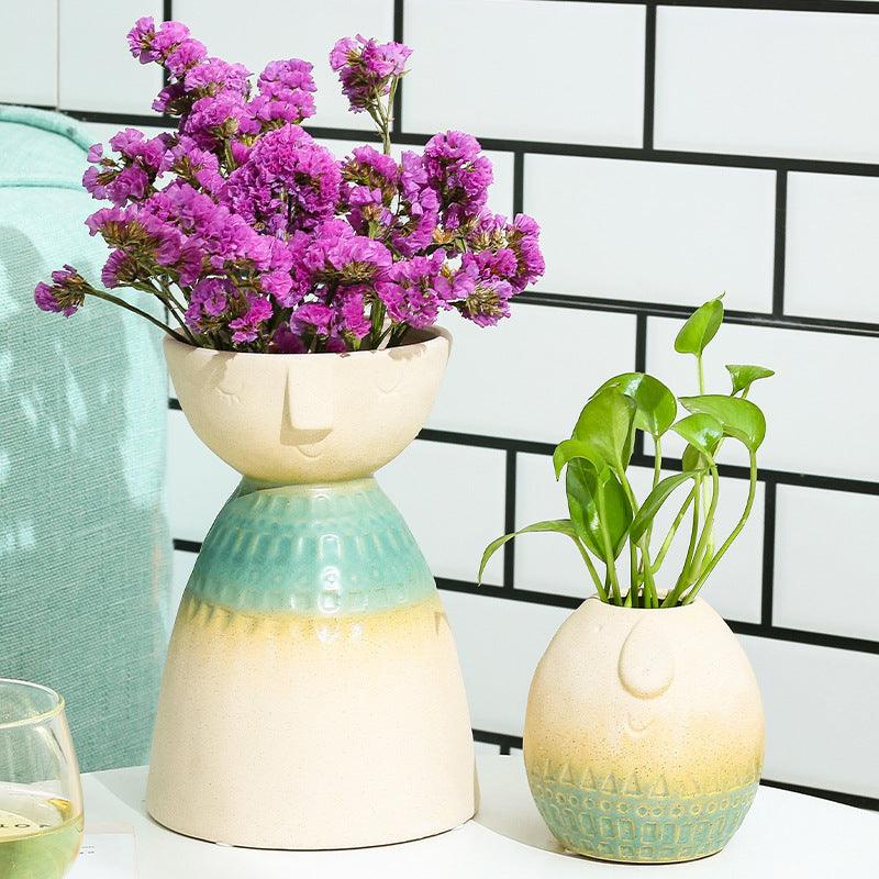 Nordic Creative Ceramic Vase Home European Decoration Living Room - Pacisia