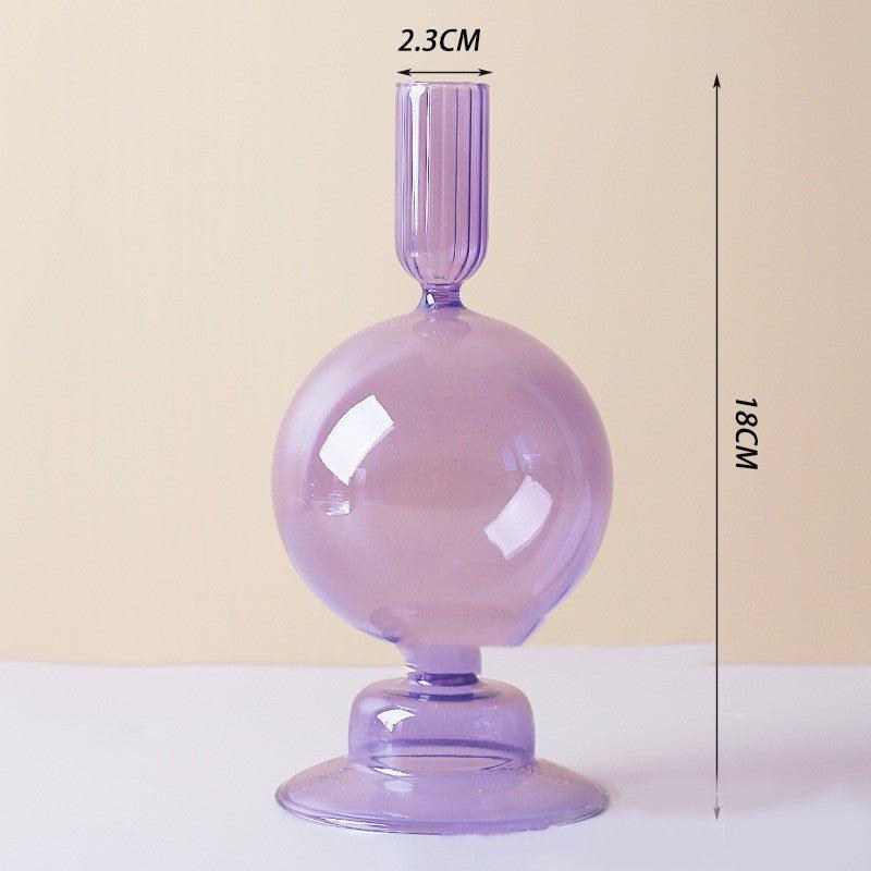 Nordic Creative Glass Candle Holder Vase Decoration Crafts - Pacisia