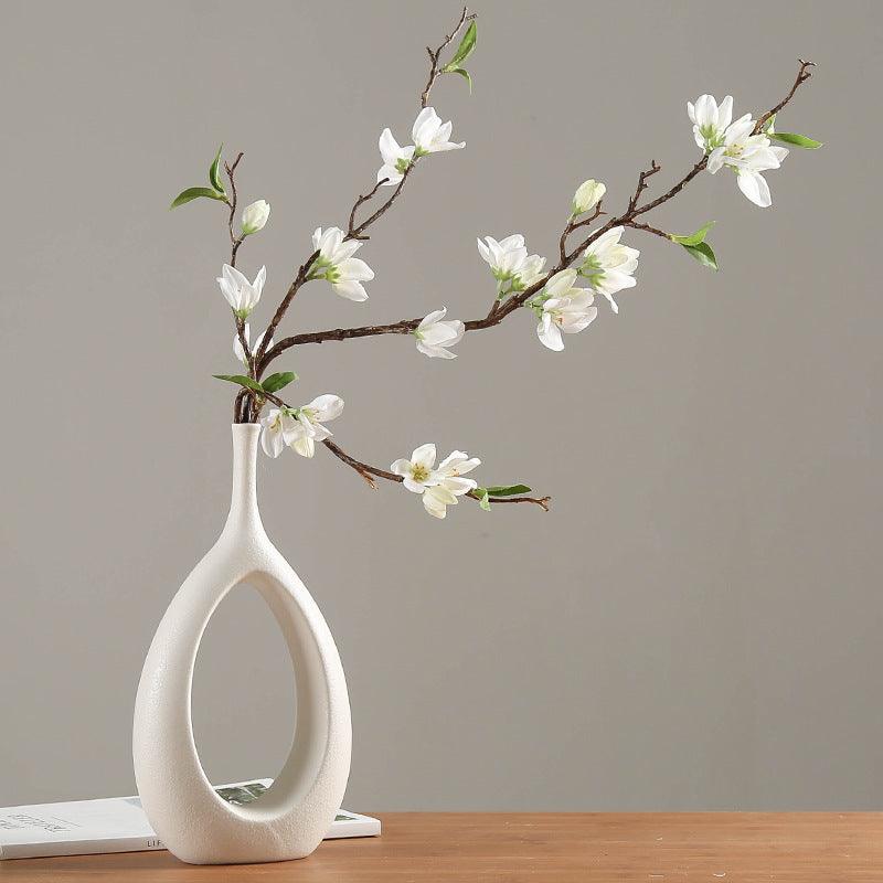 Nordic creative white ceramic vase - Pacisia