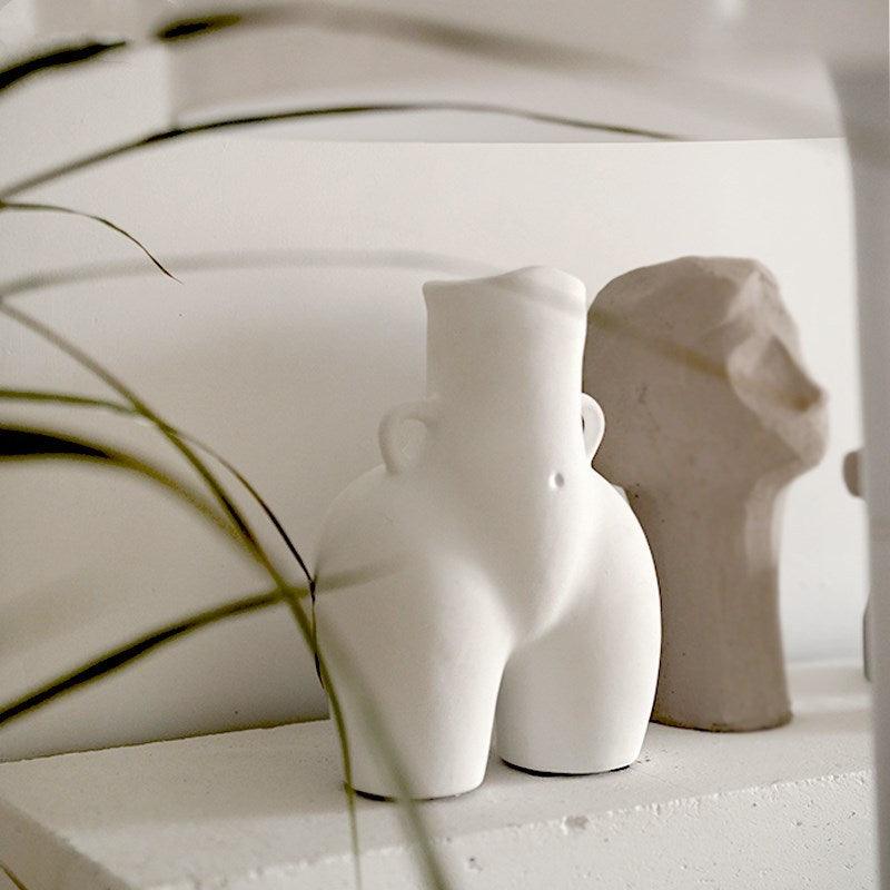 Nordic creative white ceramic vase - Pacisia