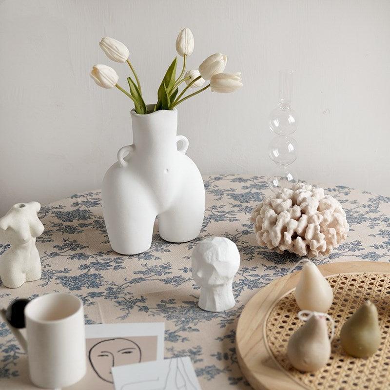 Nordic creative white ceramic vase - Pacisia