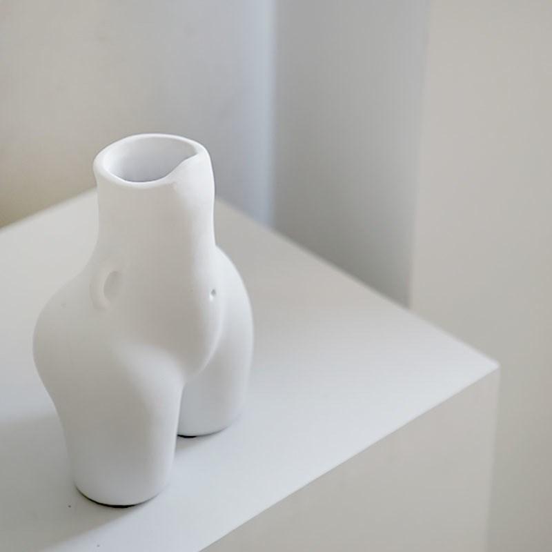 Nordic creative white ceramic vase - Pacisia