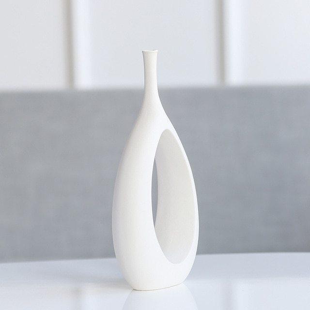 Nordic creative white ceramic vase - Pacisia