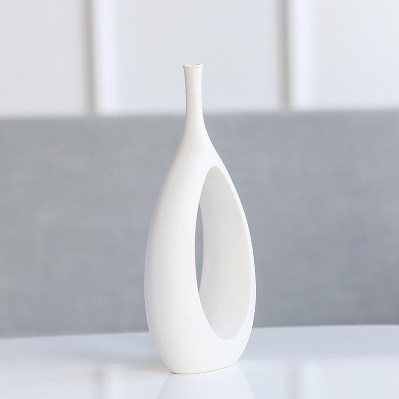 Nordic creative white ceramic vase - Pacisia