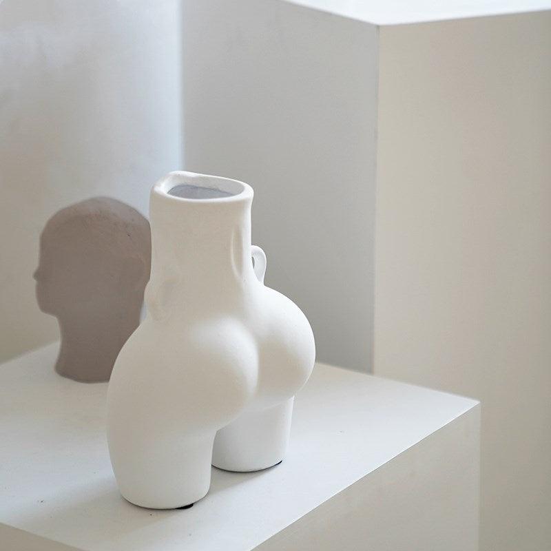 Nordic creative white ceramic vase - Pacisia