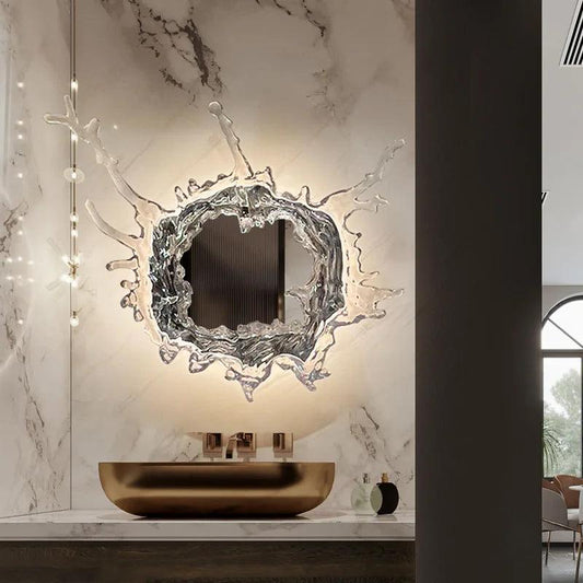 Nordic Design LED Wall Lamp Stainless Steel Water Drop Mirror Wall Light Bathroom Vanity Wall Lamps Hallway Decoration Lighting - Pacisia