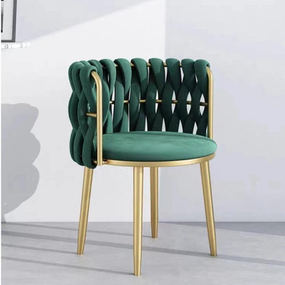 Nordic Dining chair living room Velvet armchair INS Cafe Chair reception Waiting chair Home backrest stool Bedroom Makeup chair - Pacisia