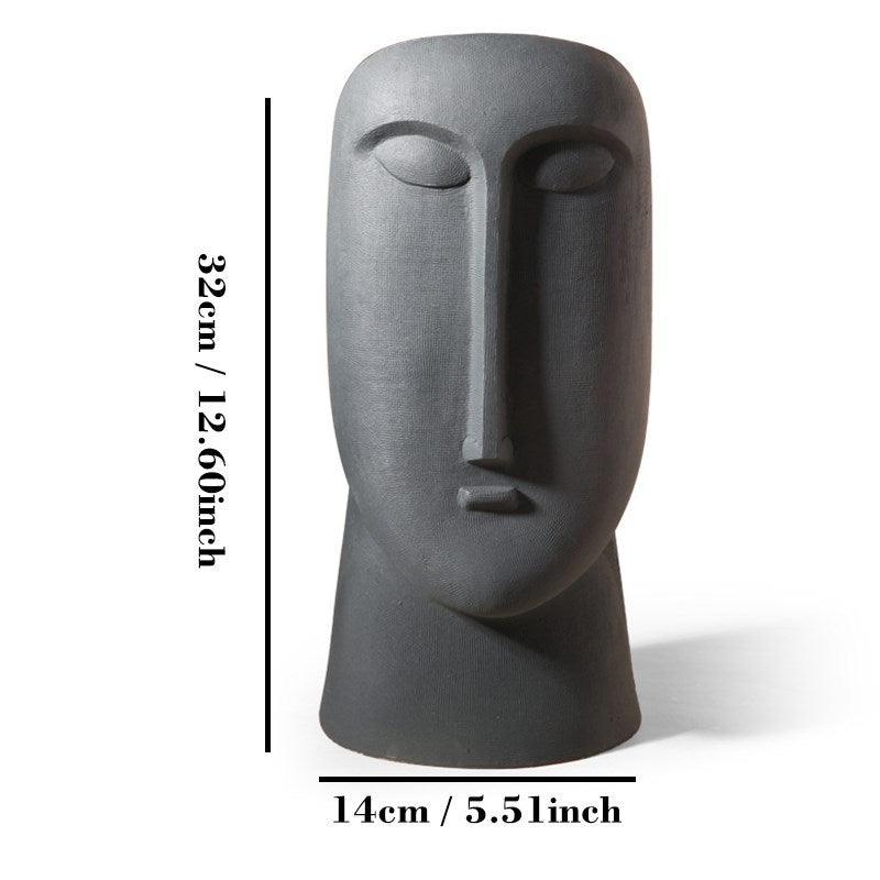 Nordic face ceramic creative vase decoration living room - Pacisia
