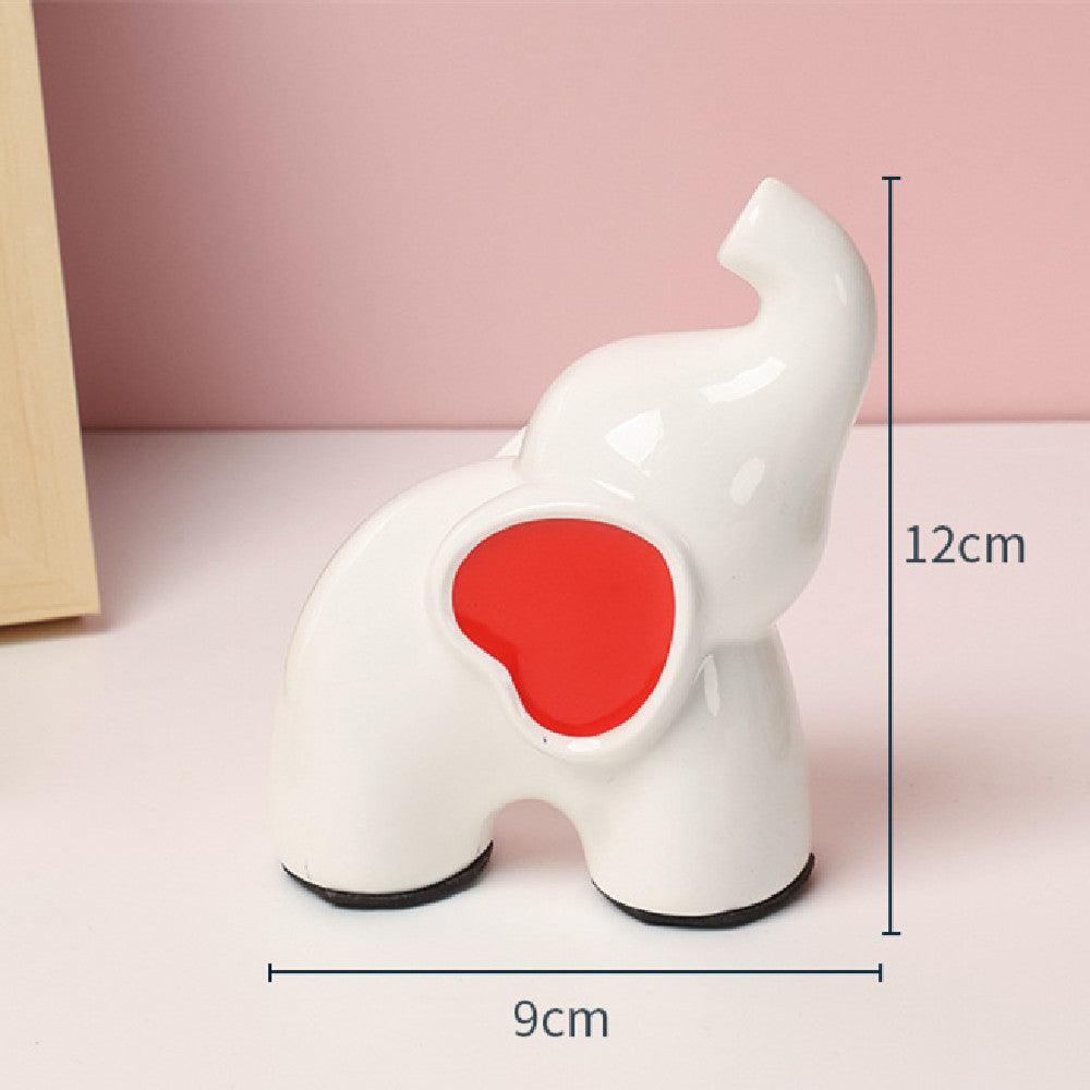 Nordic Home Decor Accessories Ceramic Elephant Vase Bedroom Desktop - Pacisia