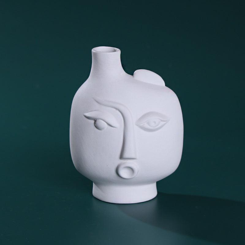 Nordic Human Body Ceramic Dried Flower Vase Decorative Ornaments - Pacisia