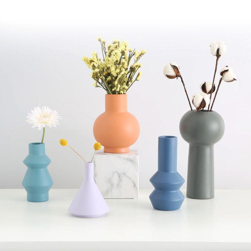 Nordic Ins Minimalist Biscuits Vase Living Room Desktop Flower Arrangement - Pacisia