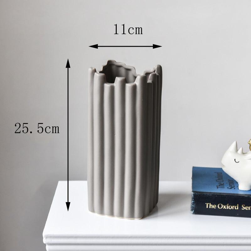 Nordic Irregular Home Ceramic Decorative Vase - Pacisia