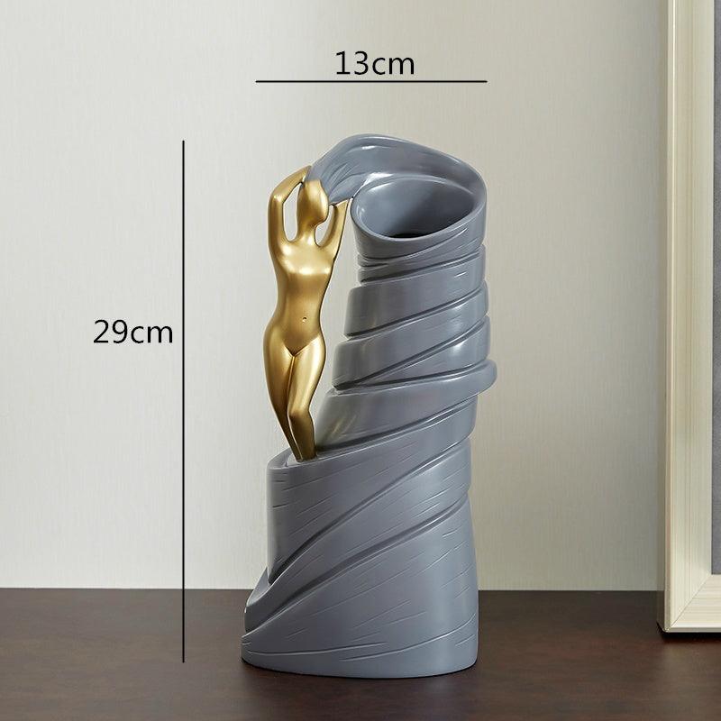 Nordic Light Luxury Art Vase Decoration Creative Simplicity - Pacisia