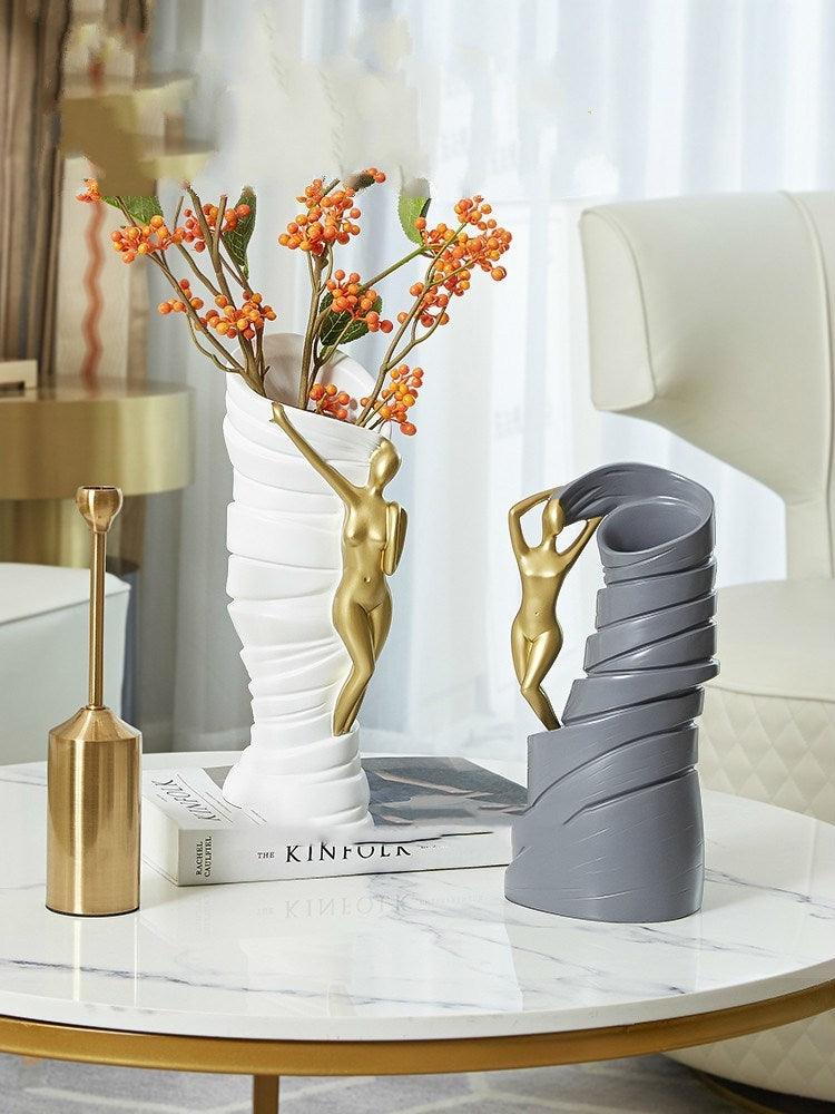 Nordic Light Luxury Art Vase Decoration Creative Simplicity - Pacisia