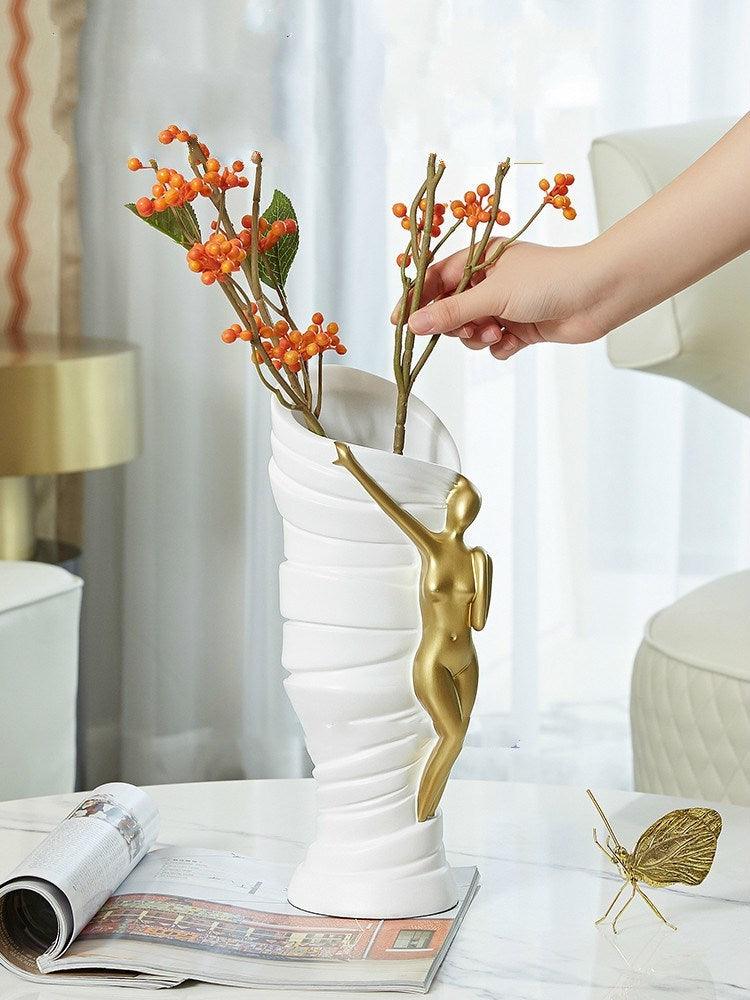 Nordic Light Luxury Art Vase Decoration Creative Simplicity - Pacisia