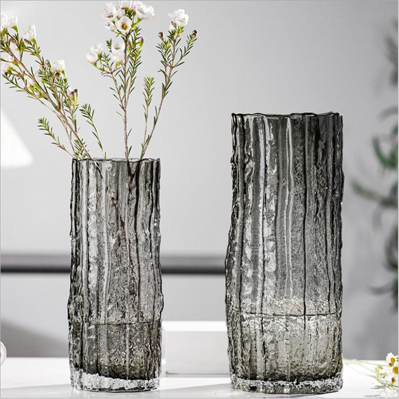Nordic Light Luxury Simple Transparent Glass Vase Living Room Table Decorations Ornaments - Pacisia