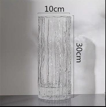 Nordic Light Luxury Simple Transparent Glass Vase Living Room Table Decorations Ornaments - Pacisia