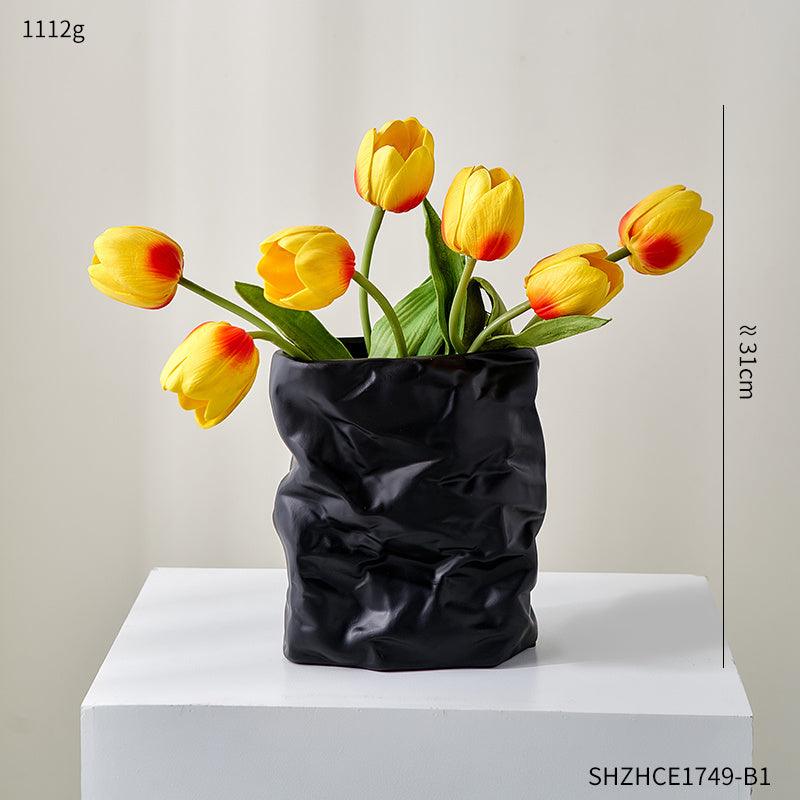 Nordic Luxury Electroplated Ceramic Vase Ornaments - Pacisia