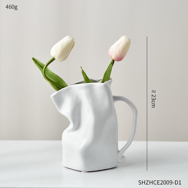 Nordic Luxury Electroplated Ceramic Vase Ornaments - Pacisia