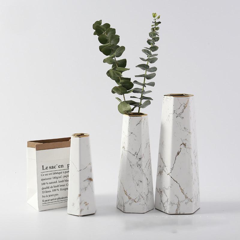 Nordic Marble Vase Living Room Ornament - Pacisia