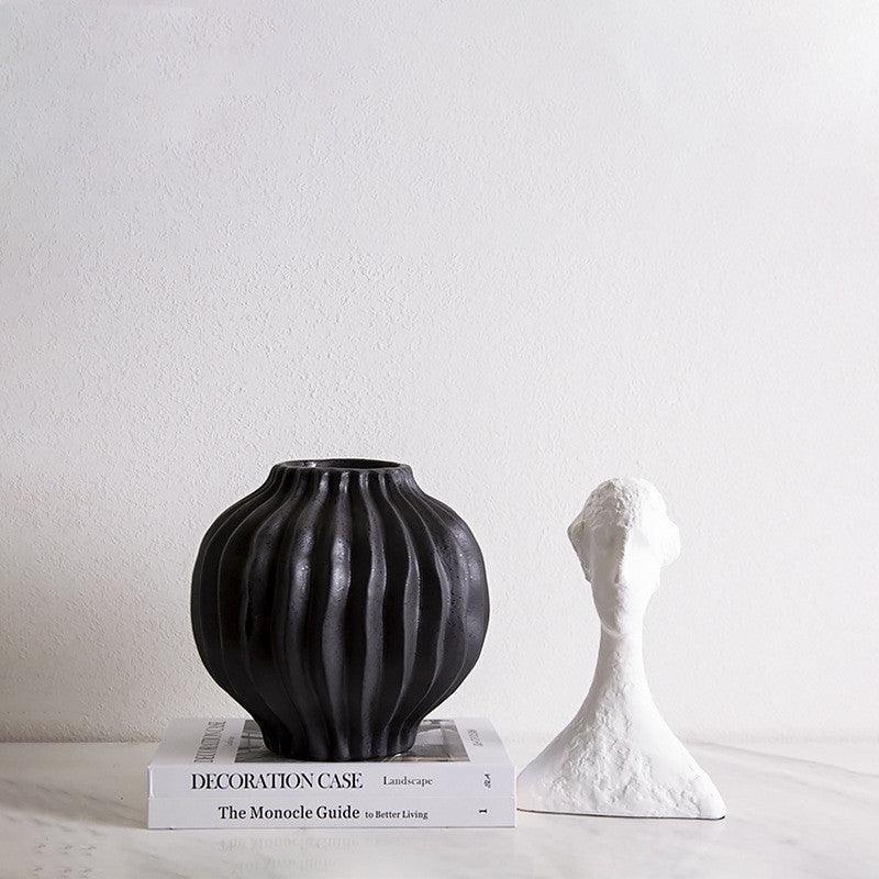 Nordic Minimalist Ceramic Creative Petal Vase Decoration - Pacisia