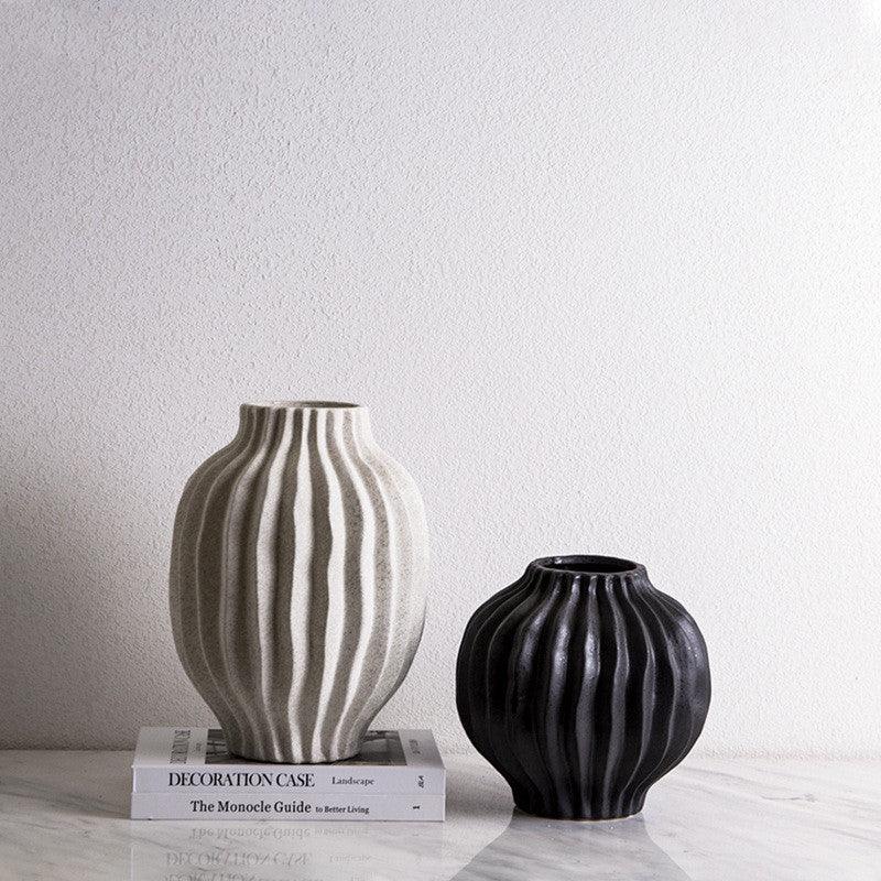 Nordic Minimalist Ceramic Creative Petal Vase Decoration - Pacisia