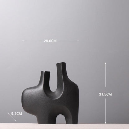 Nordic Minimalist Creative Ceramic Vase - Pacisia