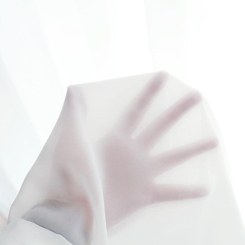 Nordic Minimalist Modern Living Room Translucent And Opaque Curtains - Pacisia