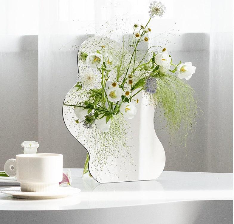 Nordic Modern Acrylic Creative Vase Floral Simple Flower Arrangement Porch Living Room Art - Pacisia