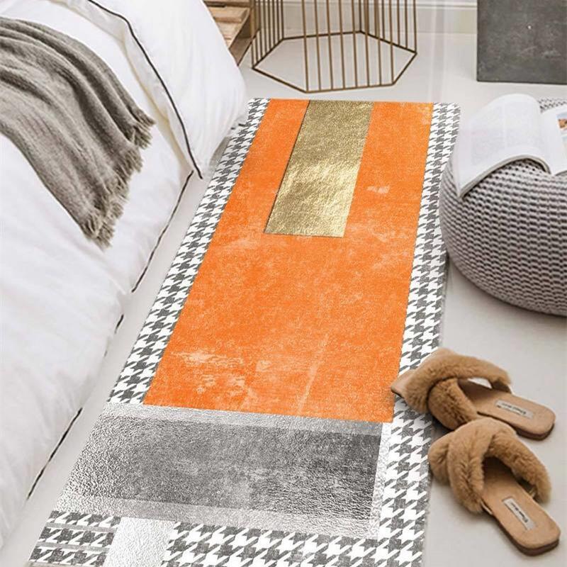 Nordic Modern Light Luxury Orange Malaysian Carpet - Pacisia