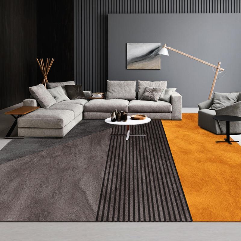 Nordic Modern Light Luxury Orange Malaysian Carpet - Pacisia