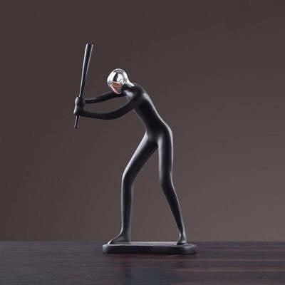 Nordic Modern Minimalist Black Sports Character Model Decoration Home Decoration Study Room Living Room Statue Gifd - Pacisia