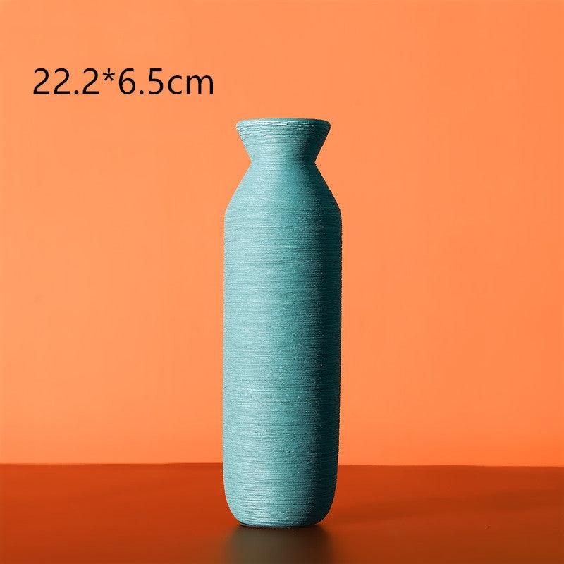 Nordic Morandi Brushed Ceramic Vase - Pacisia