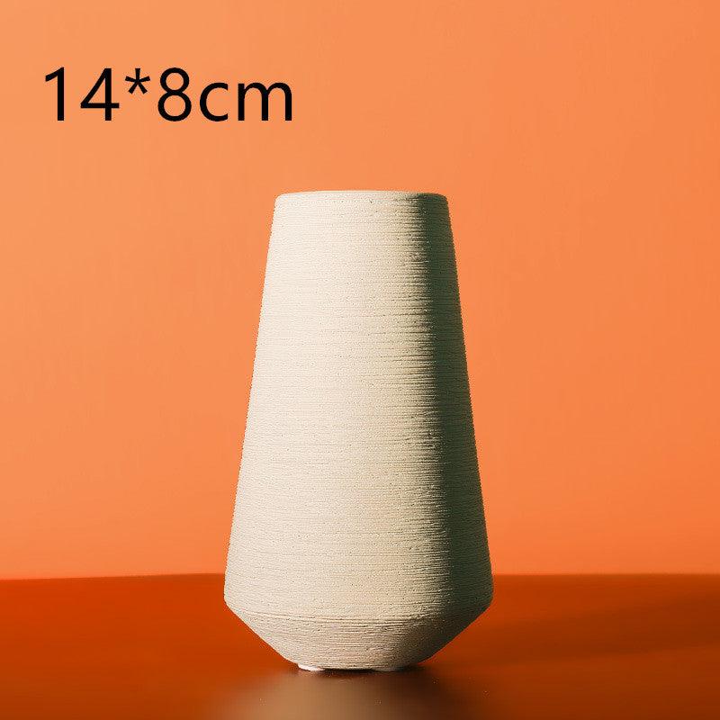 Nordic Morandi Brushed Ceramic Vase - Pacisia