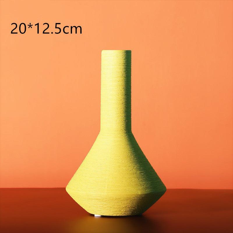 Nordic Morandi Brushed Ceramic Vase - Pacisia