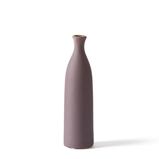 Nordic Morandi Ceramic Small Mouth Vase Decoration - Pacisia
