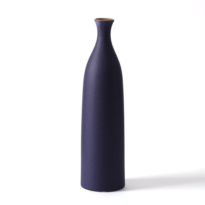 Nordic Morandi Ceramic Small Mouth Vase Decoration - Pacisia