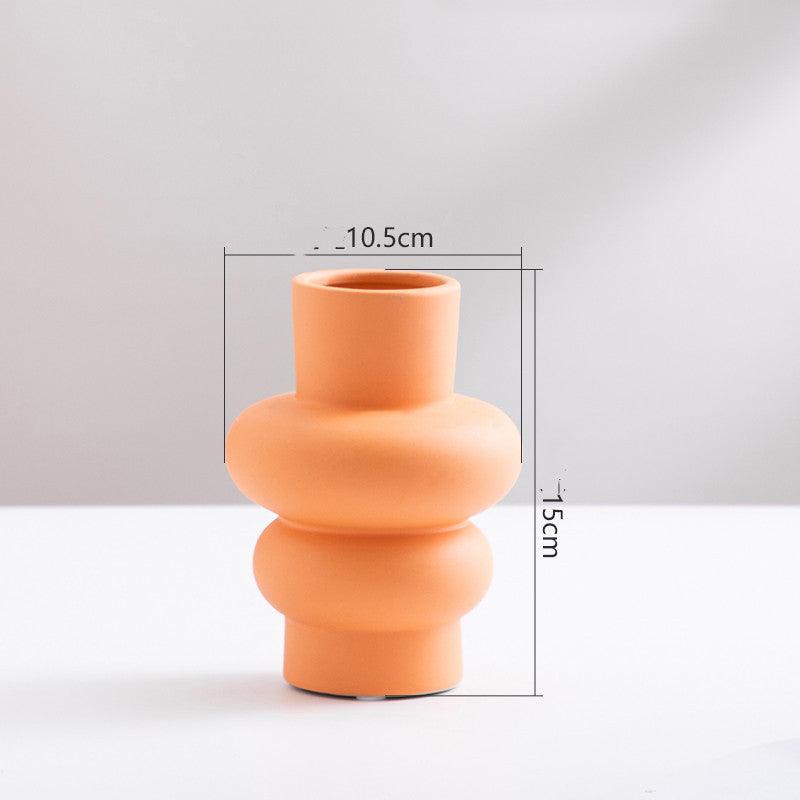 Nordic Morandi Ceramic Vase Ornaments - Pacisia