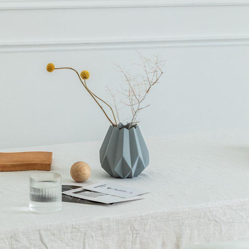 Nordic Origami Ceramic Vase Creative Ornament Flower - Pacisia