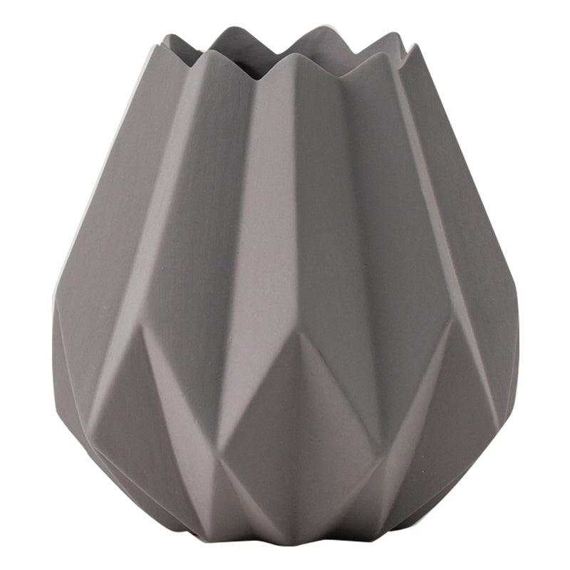 Nordic Origami Ceramic Vase Creative Ornament Flower - Pacisia