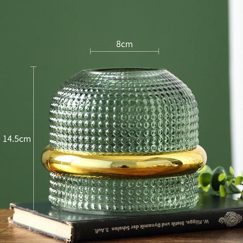 Nordic Pine Green Phnom Penh Transparent Glass Vase - Pacisia