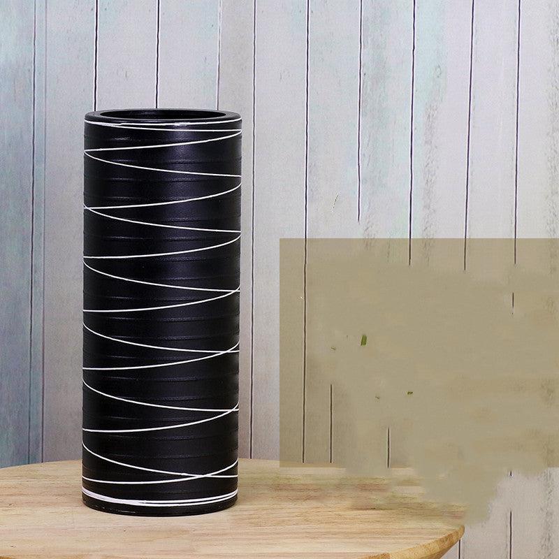 Nordic Plastic Vase Decoration Imitation Ceramic - Pacisia
