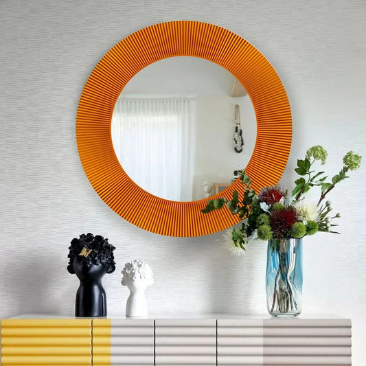 Nordic Round Decorative Mirrors Bathroom Circle Large Bedroom Decorative Mirrors Aesthetic Decoration Chambre Home Accessories - Pacisia