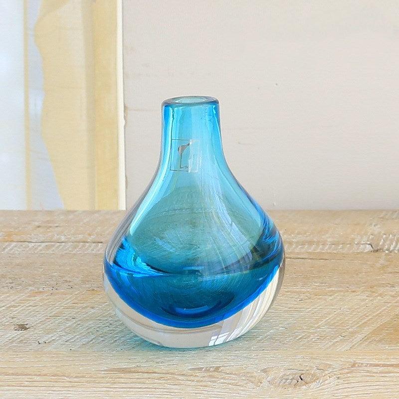 Nordic Simple Flat Glass Vase With Thick Bottom - Pacisia
