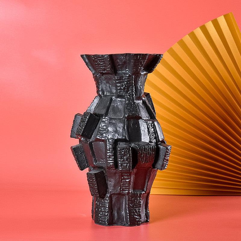 Nordic Style Black And White Model Room Vase Decoration - Pacisia